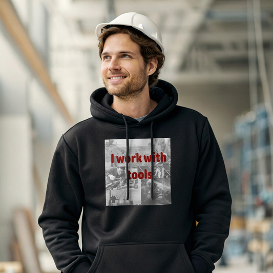 I work with tools - Mens Hoodie