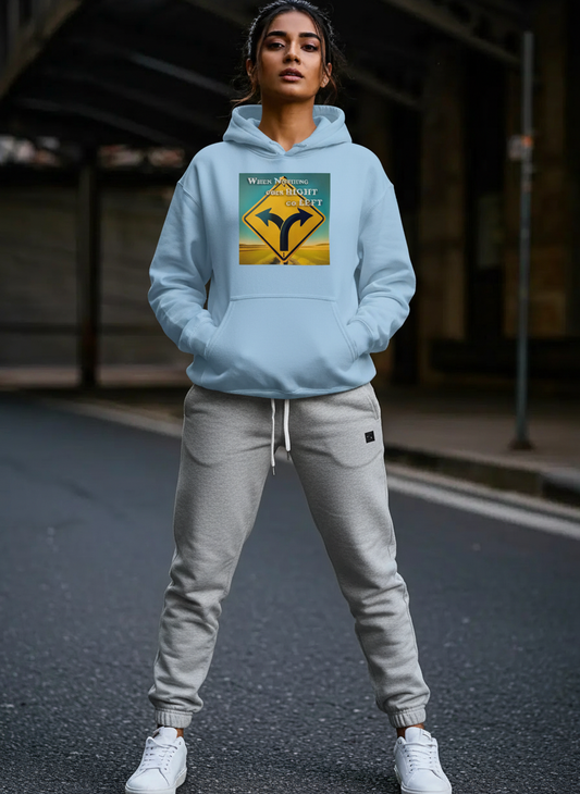 Go Left - Womens Hoodie