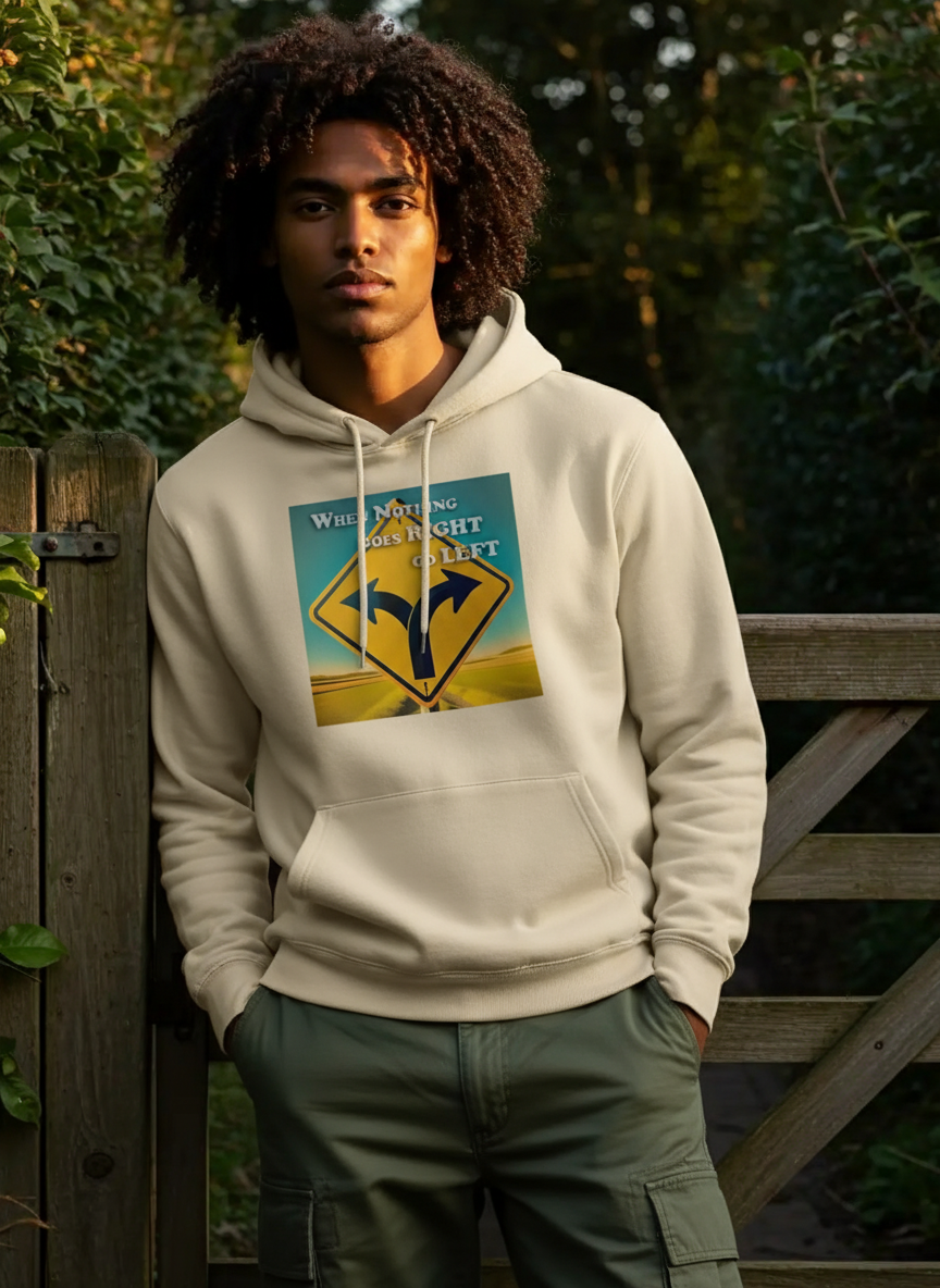 Go left - Mens Hoodie