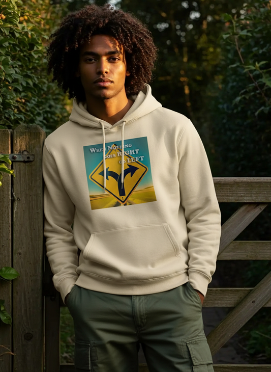 Go left - Mens Hoodie
