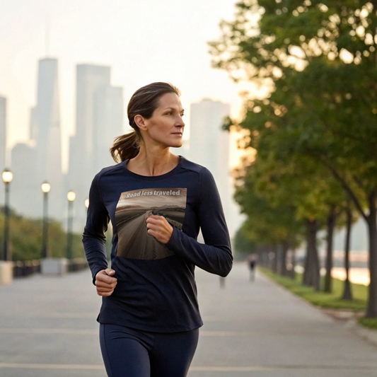 Road less traveled - Womens Long Sleeve Tee