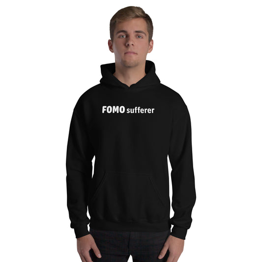 FOMO Sufferer - White Text - Mens Hoodie