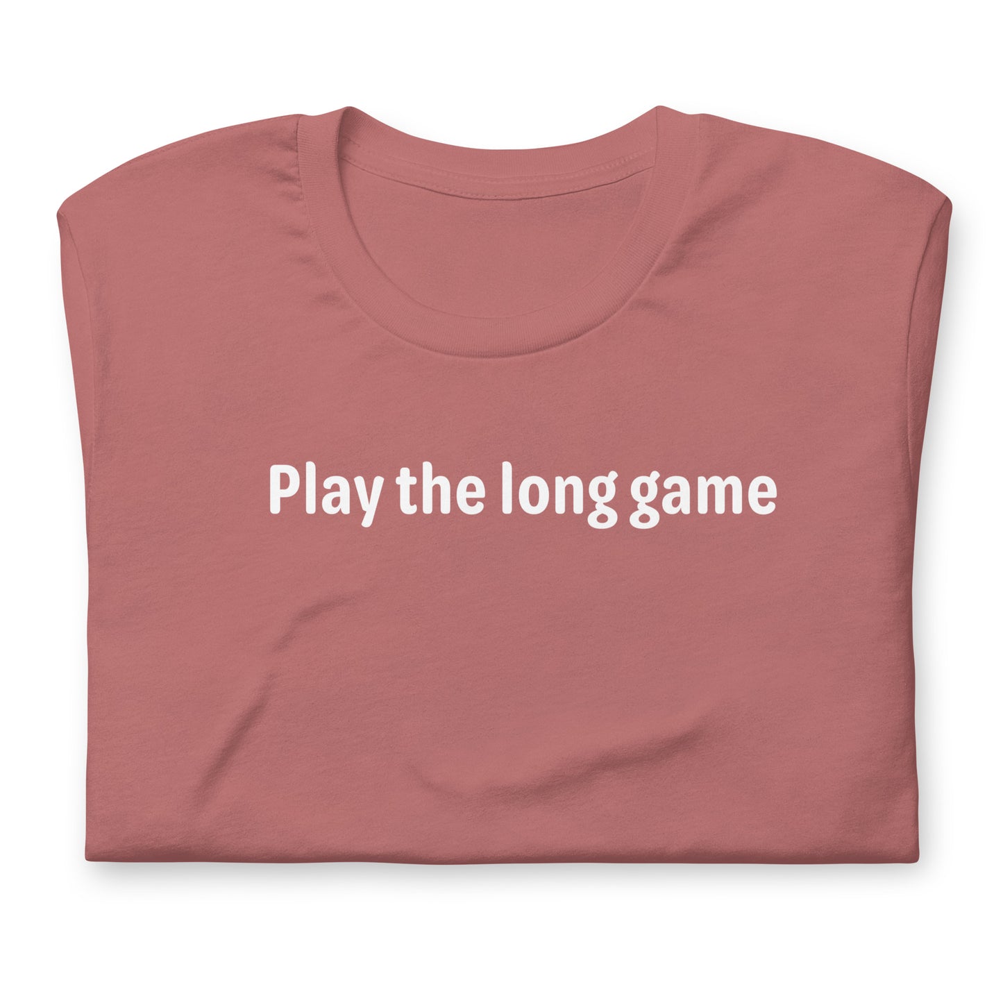 Play the long game - White Text - Womens T-Shirt